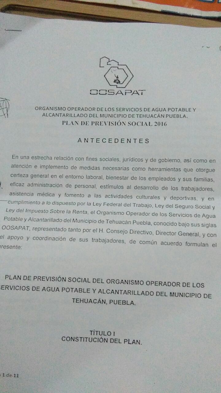 Empleados del Oosapat paran labores para exigir mejoras laborales