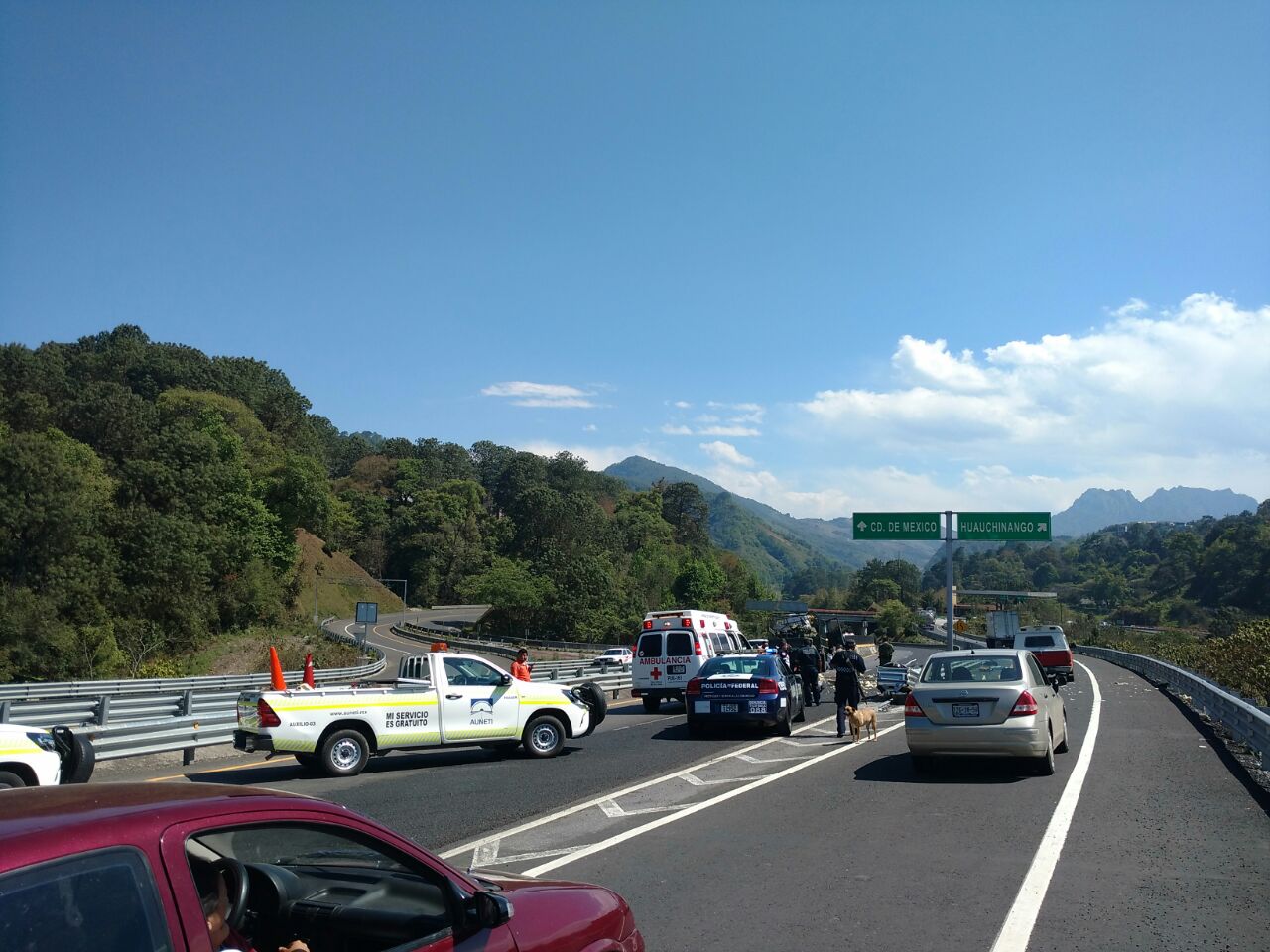 Choque de camión militar deja 5 heridos en Huauchinango
