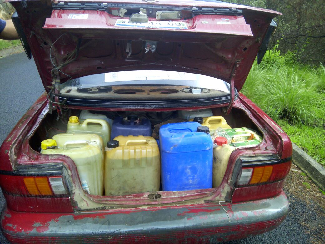 Aseguran a 4 por transportar combustible robado en Tlahuapan