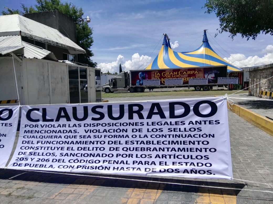 Clausura Ayuntamiento espectáculo de Horror en Tehuacán