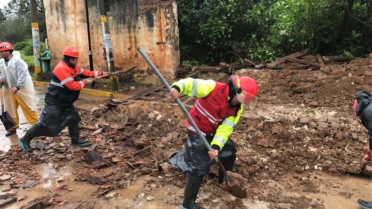 Deslaves menores dejaron las lluvias en 5 municipios poblanos