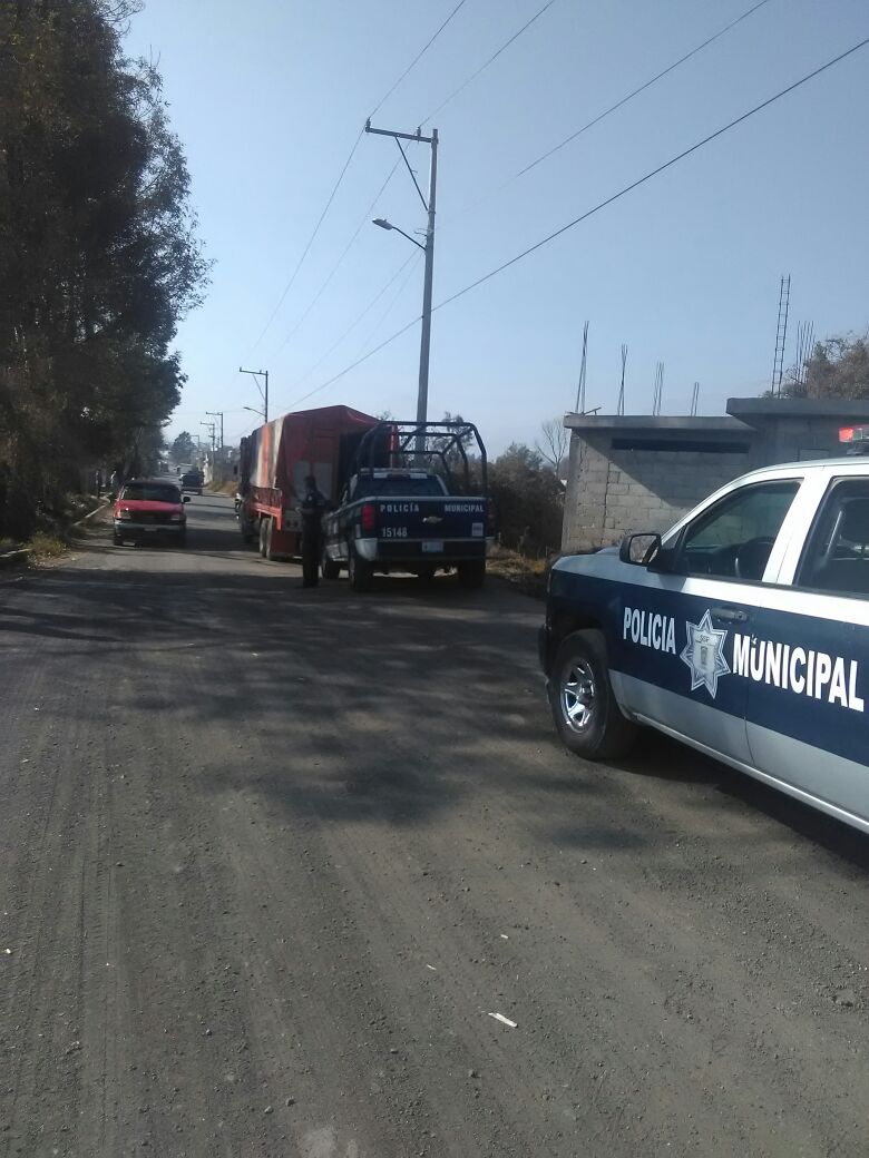 Recuperan camiones utilizados por huachicoleros en Texmelucan