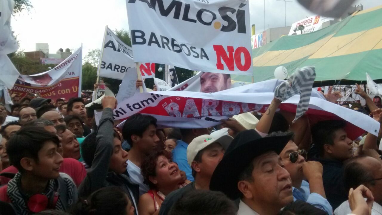 RMV es responsable de la campaña negra contra Barbosa: AMLO