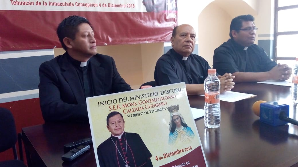 Alistan llegada de nuevo obispo de Tehuacán el 4 de diciembre