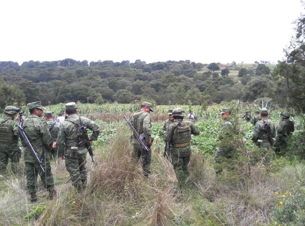 Civiles armados enfrentan al Ejército Mexicano en Tepatlaxco