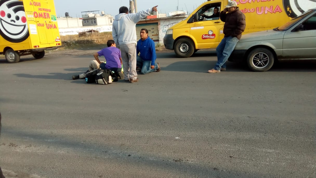 Arrollan a paramédico en San Martín Texmelucan