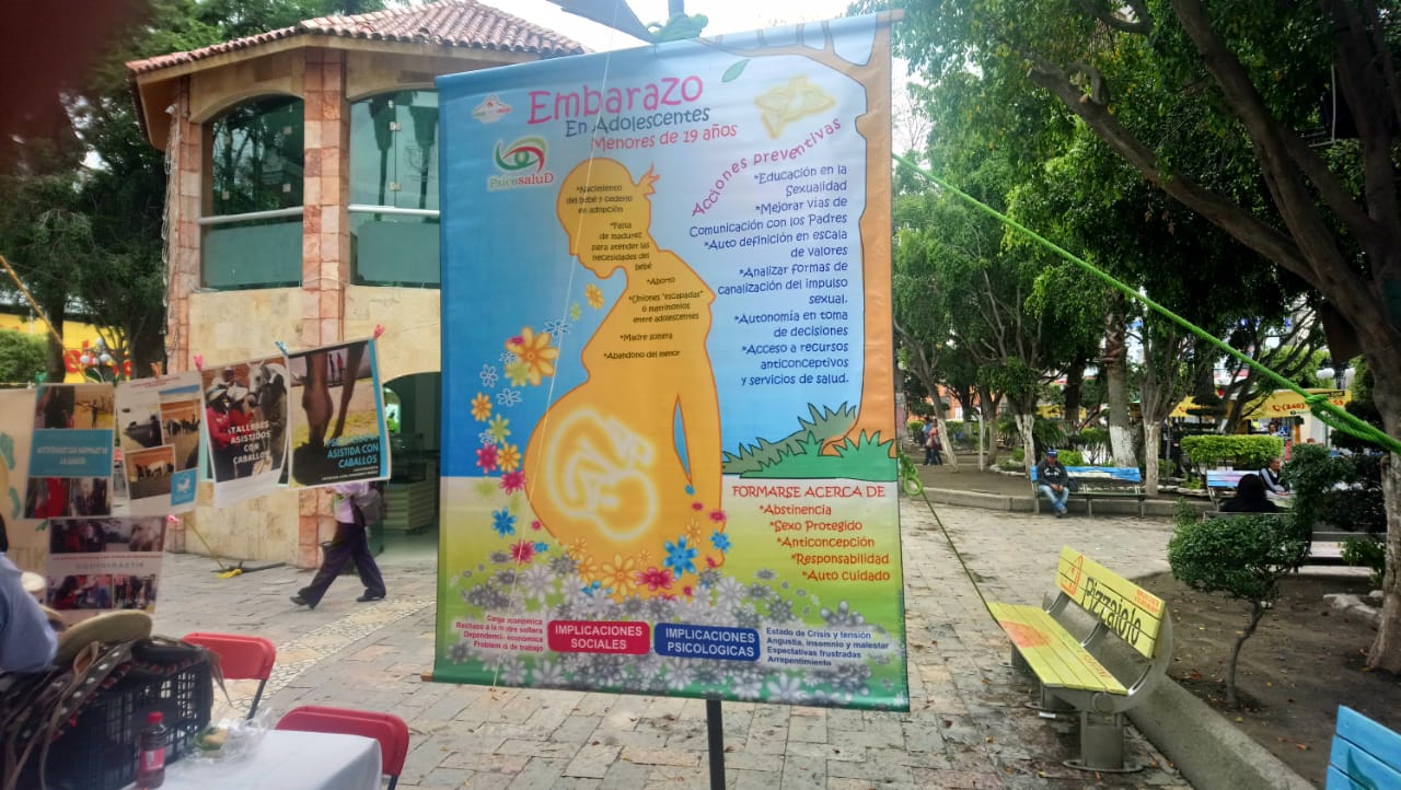 Organizan Feria de la Salud Sexual para adolescentes de Texmelucan