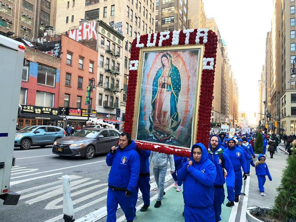 Así celebraron poblanos a la Virgen de Guadalupe en EUA