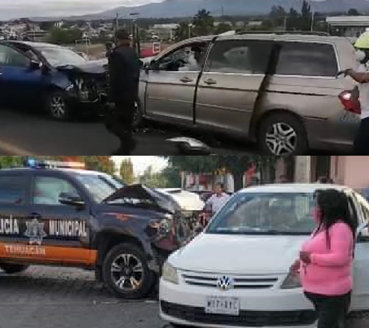 Dos choques dejan 11 heridos en una tarde en Tehuacán