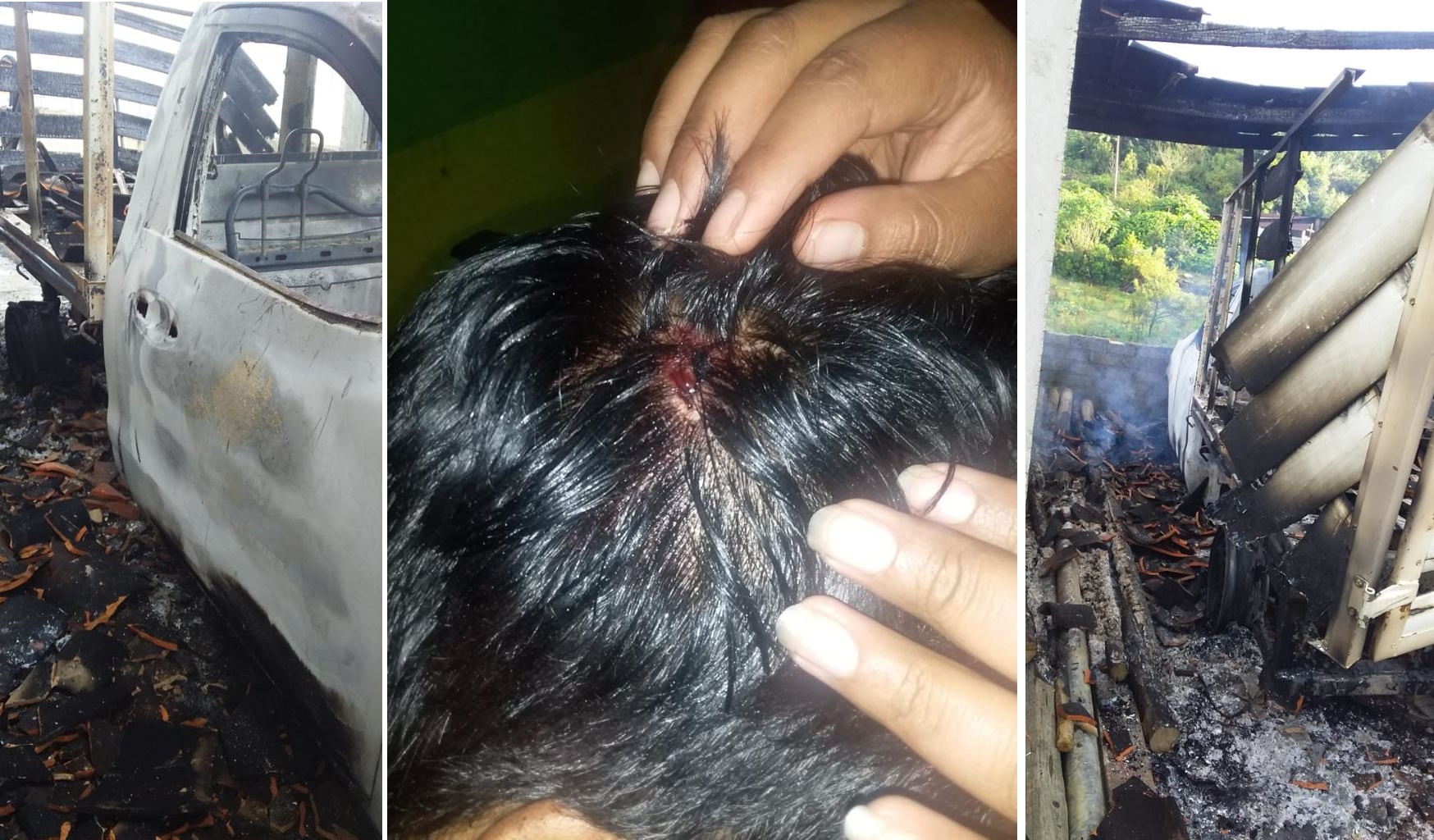 Denuncian agresiones armadas y quema de vehículos en Coyomeapan