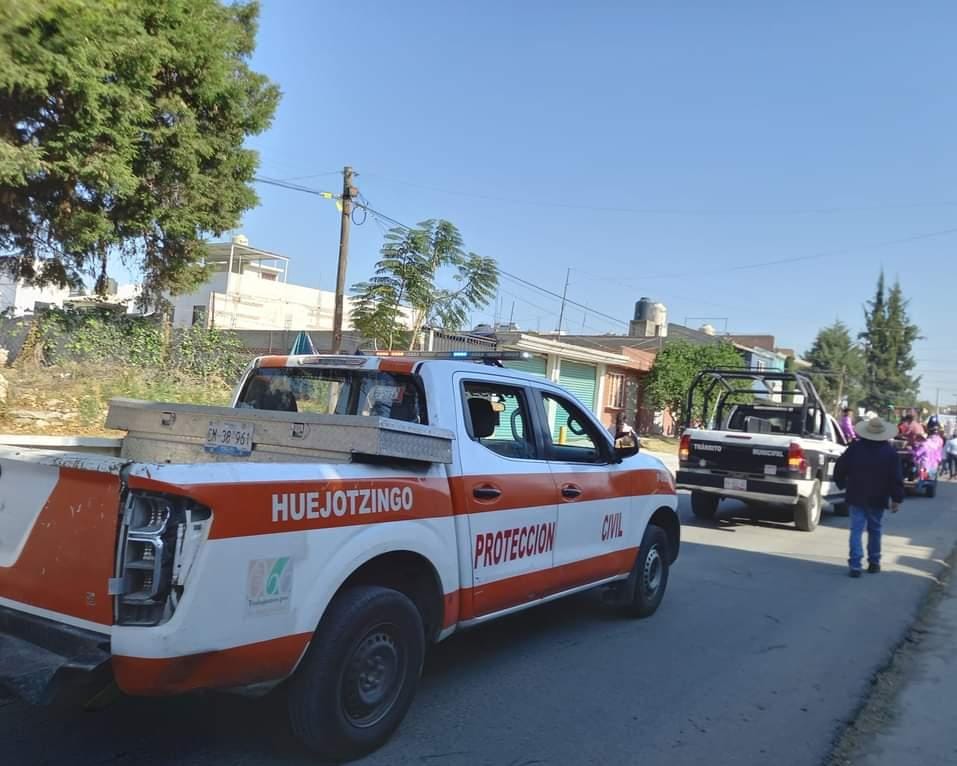 Realiza PC de Huejotzingo operativo en Xalmimilulco contra pirotecnia