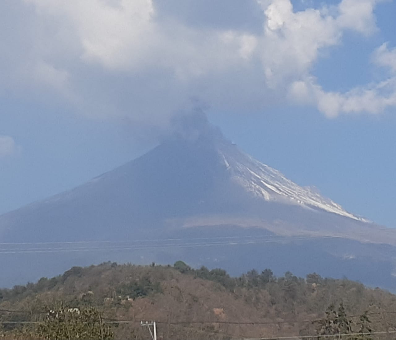 En Chiautzingo ubica al menos 30 casas en zona de riesgo tras actividad volcánica