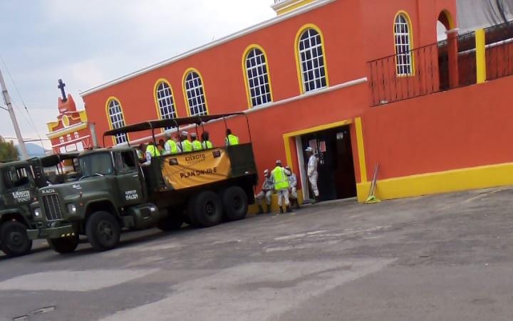 Ejército realiza en Chiautzingo jornada de información por actividad del Popo