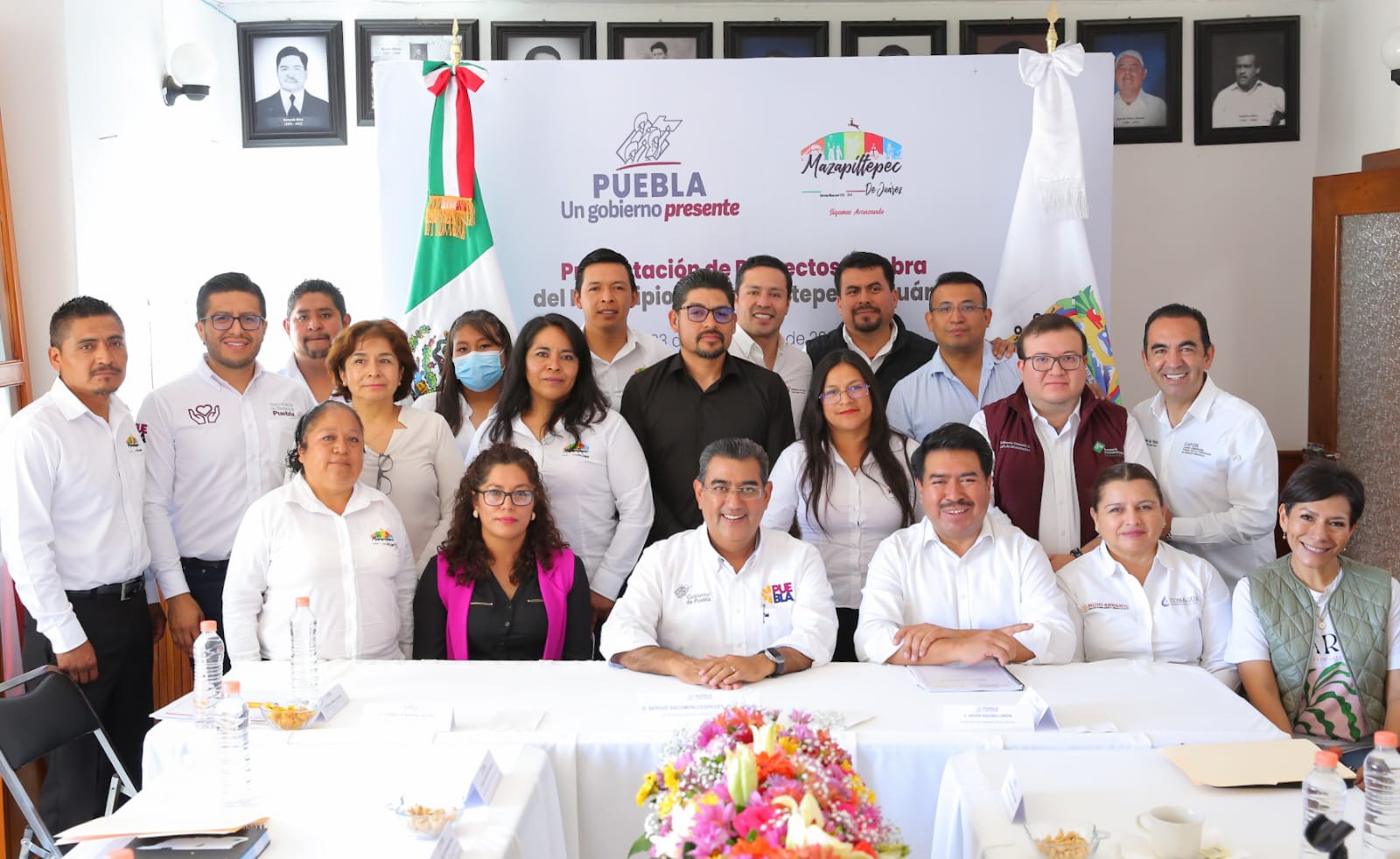 Gobierno de Sergio Salomón trabaja coordinadamente con alcaldes de toda la entidad