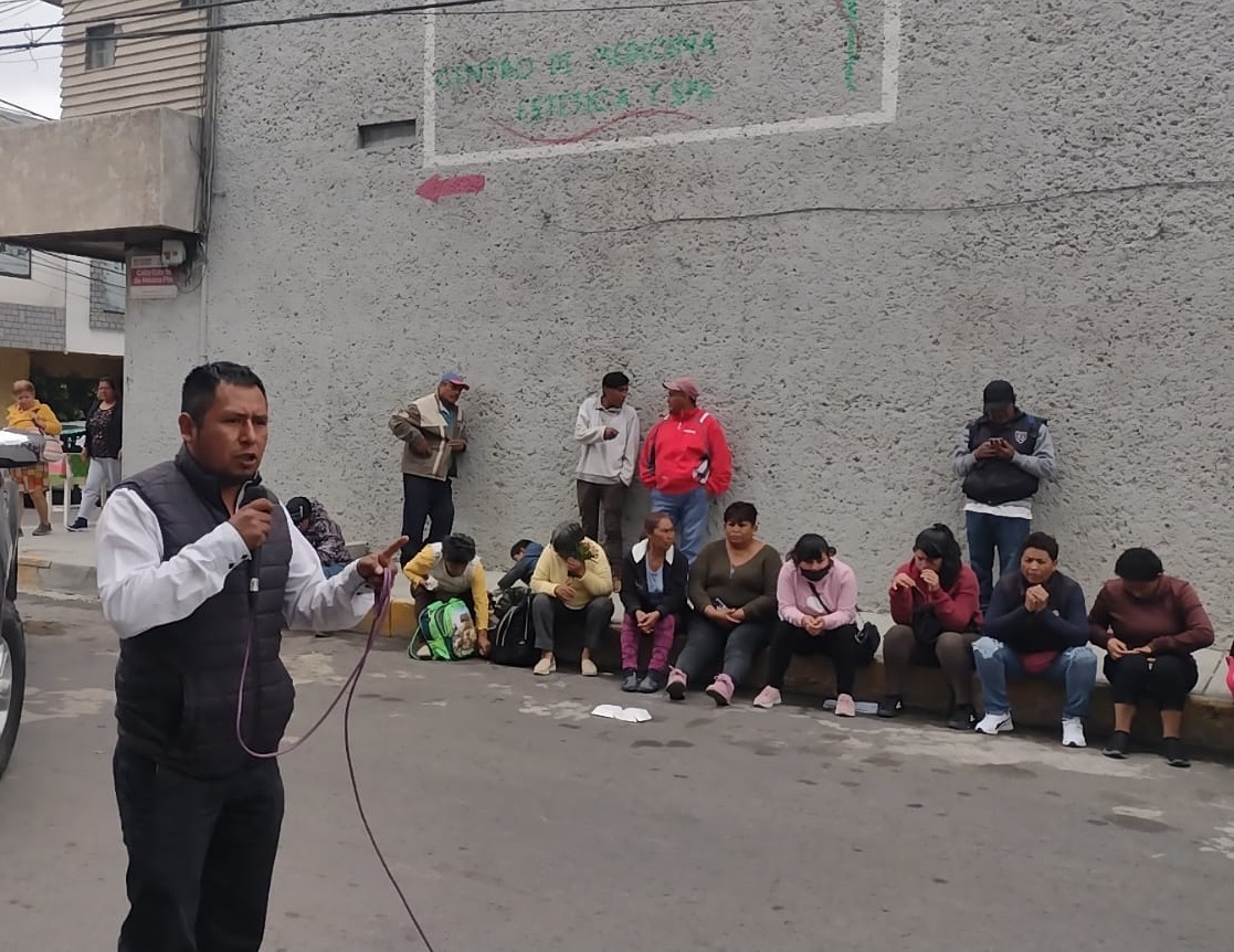 Exigen antorchistas de Texmelucan que les restablezcan agua potable