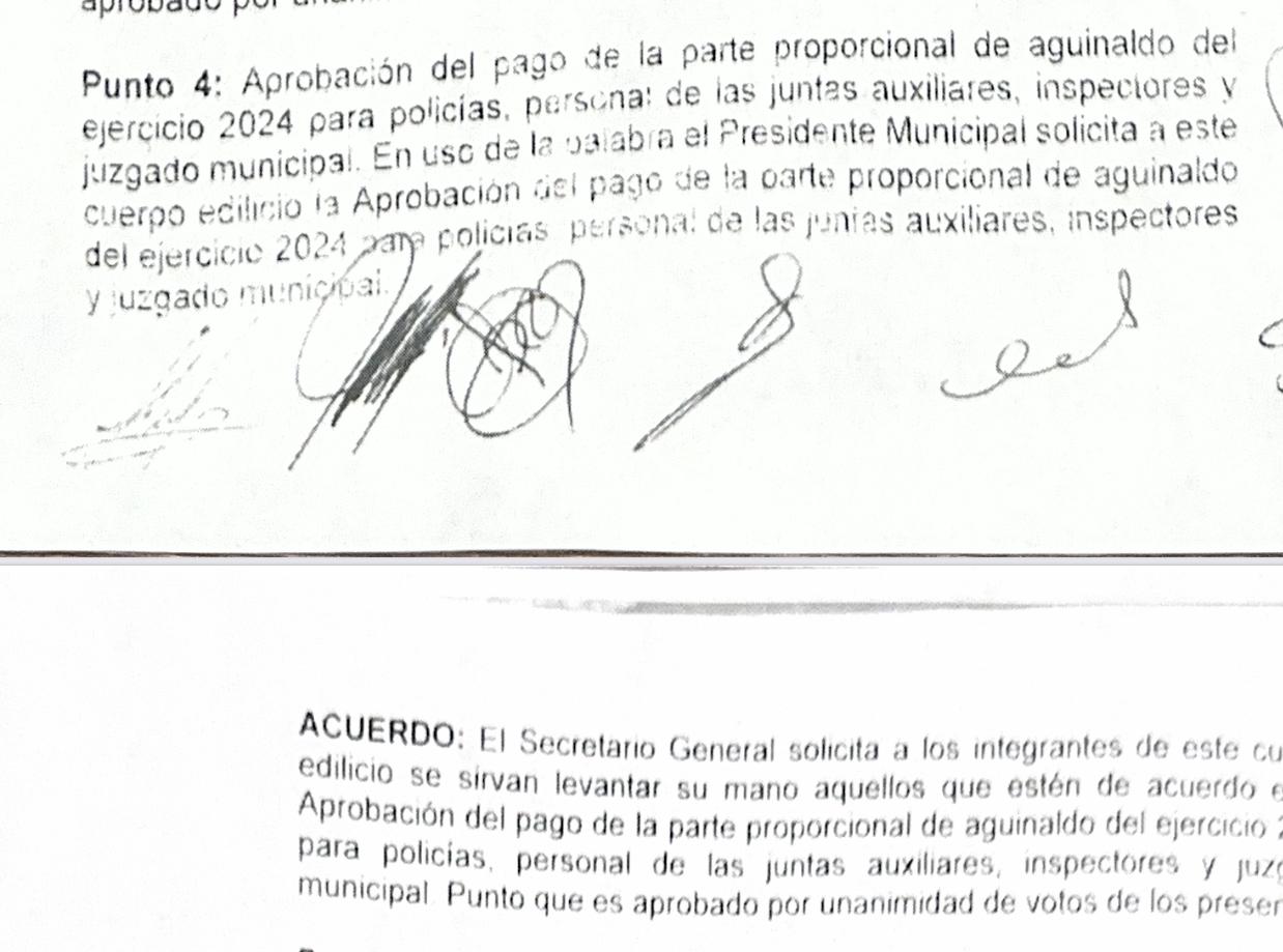 Ayuntamiento de Cuautlancingo asegura haber cumplido con pago de aguinaldo a policías