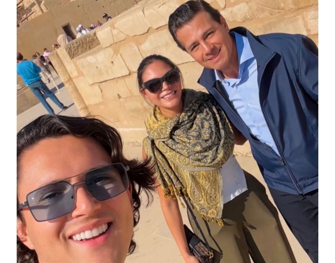 Reaparece Enrique Peña Nieto: influencer poblano se lo encuentra en Egipto