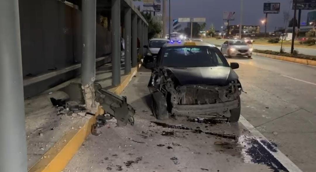 Se registran dos accidentes la mañana de este miércoles en Vía Atlixcáyotl 