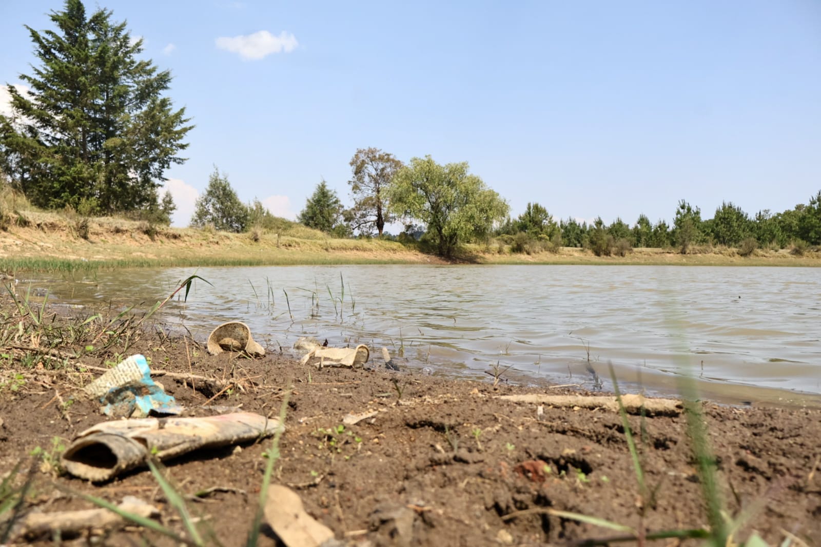 Los jagüeyes de Españita afectados por la sequía y contaminación