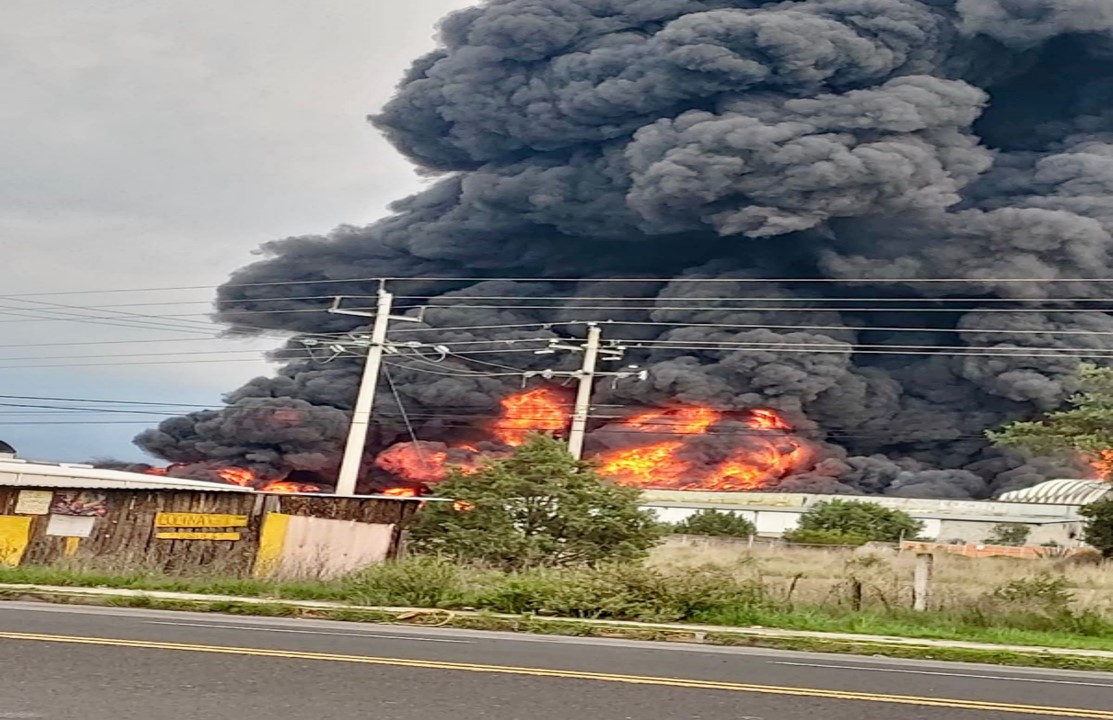 VIDEO Se registra un incendio en Ciudad Xicohténcatl III en Tlaxco