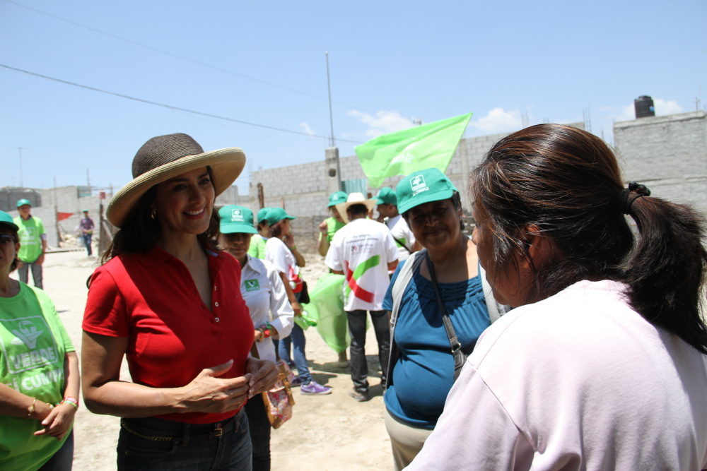 Geraldine pide voto razonado a habitantes de Tehuacán