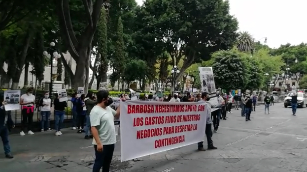 VIDEO Locatarios y comerciantes se suman a la campaña Abrir o Morir en Puebla