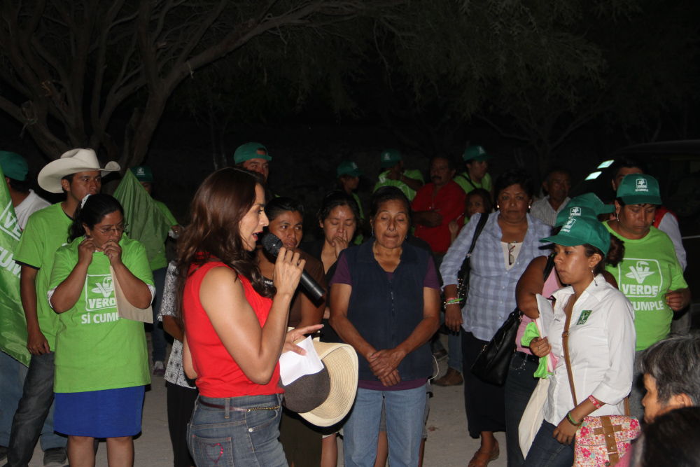 Geraldine pide voto razonado a habitantes de Tehuacán