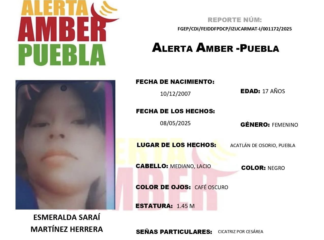 Reactivan Alerta Amber en Acatlán por Esmeralda Martínez y su bebé 