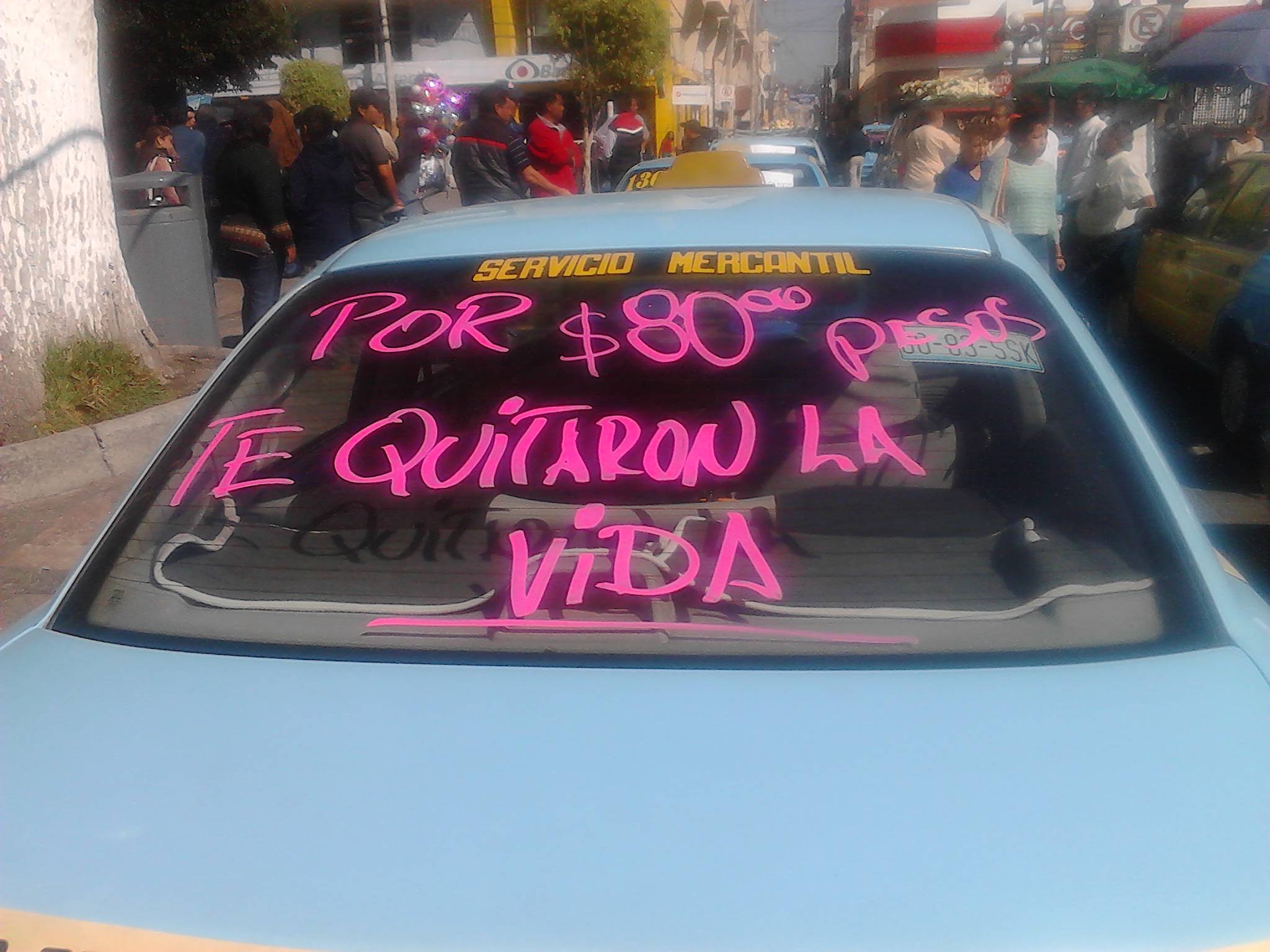Exigen justicia por taxista asesinado en Huejotzingo