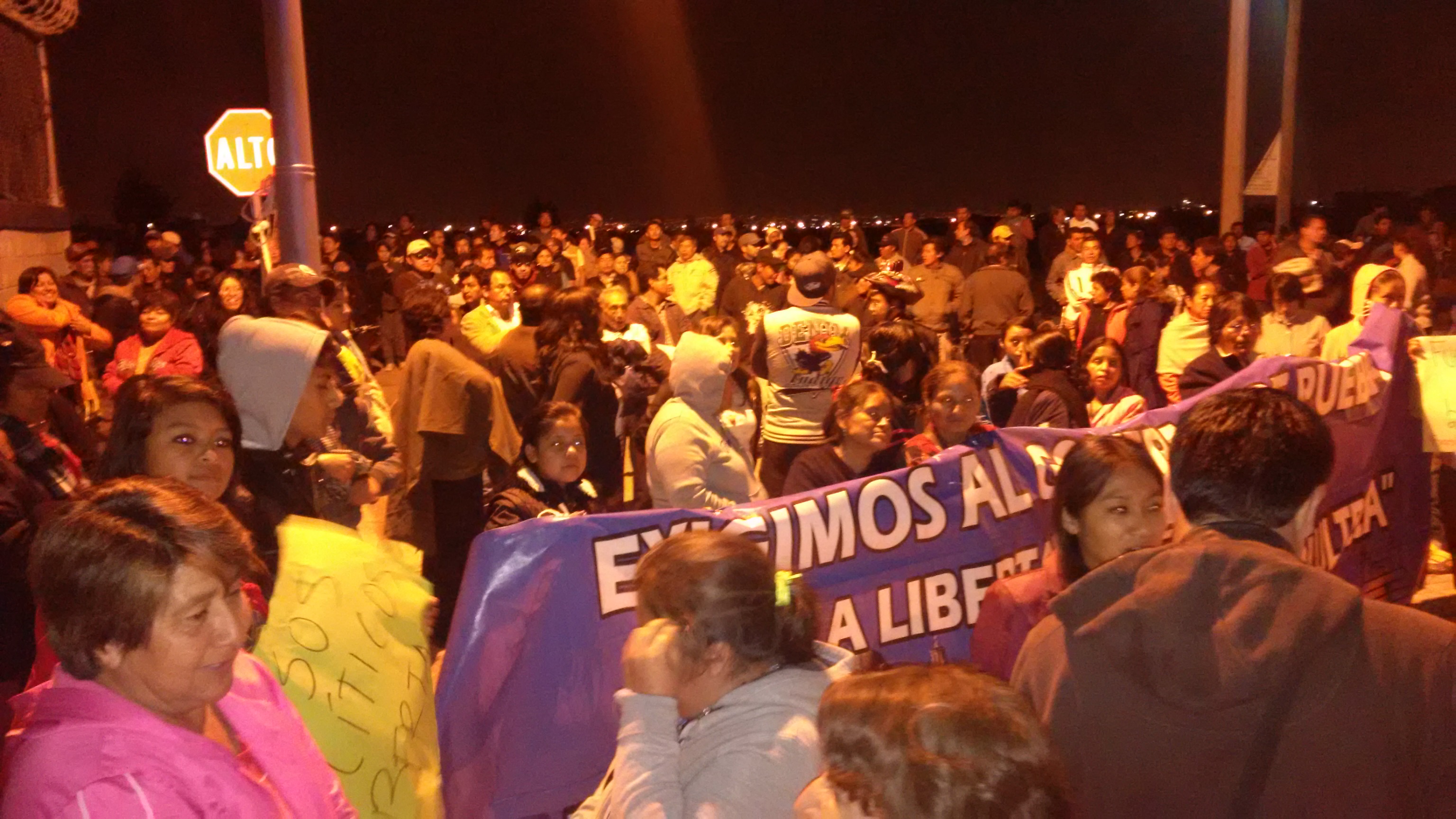 Con protesta logran liberar a detenidos de Cholula Viva y Digna