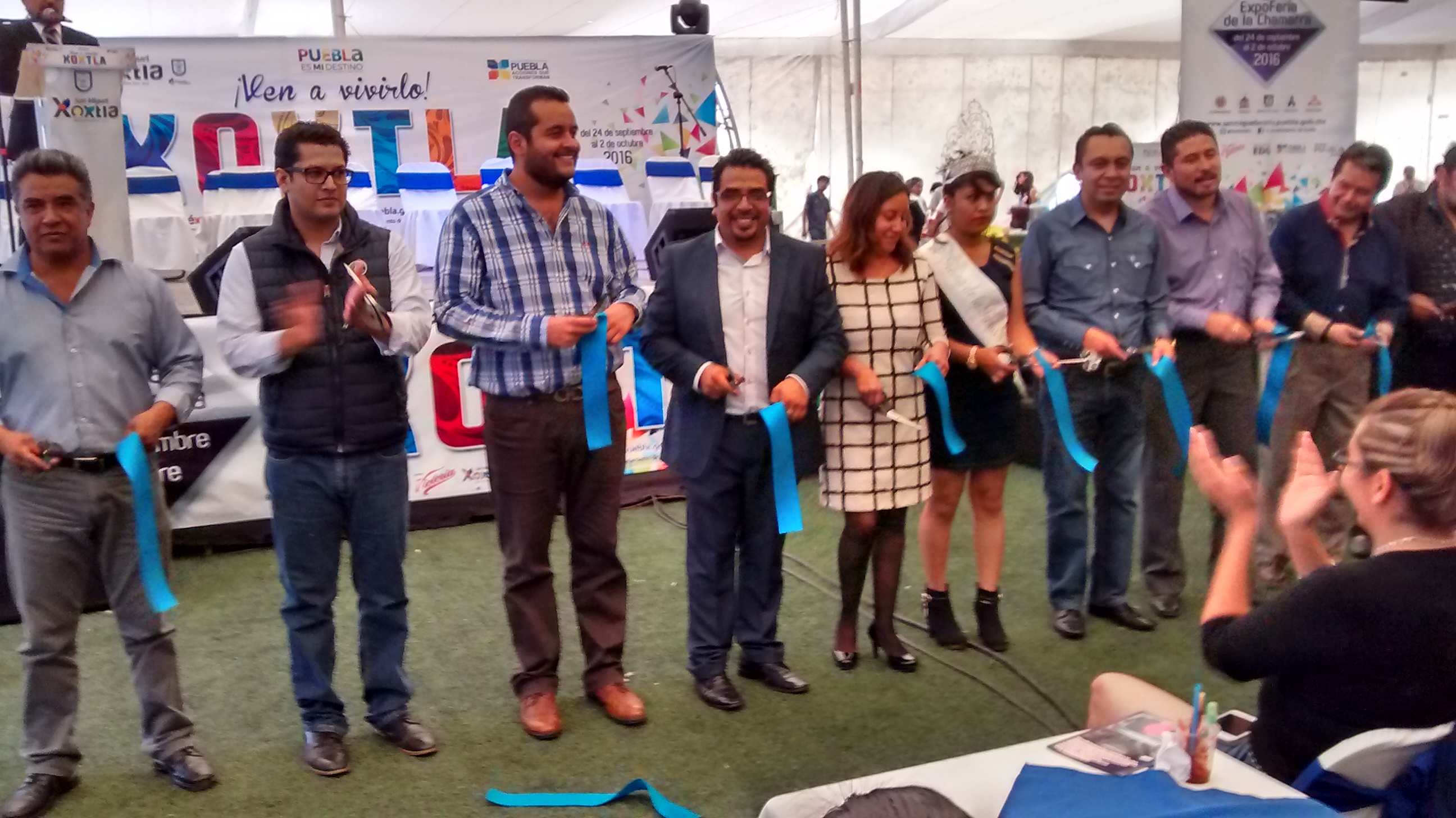 Inauguran en Xoxtla la edición 27 de la Feria de la Chamarra