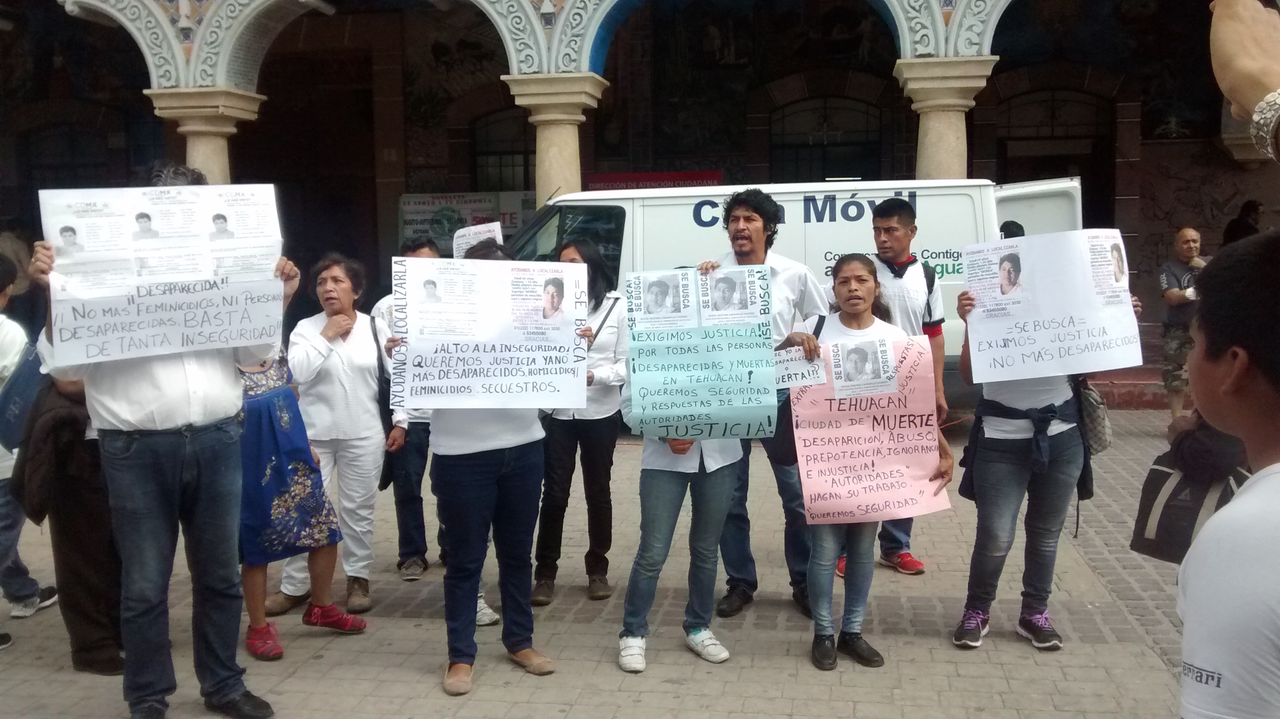 Manifestación contra inseguridad tiene poca respuesta en Tehuacán