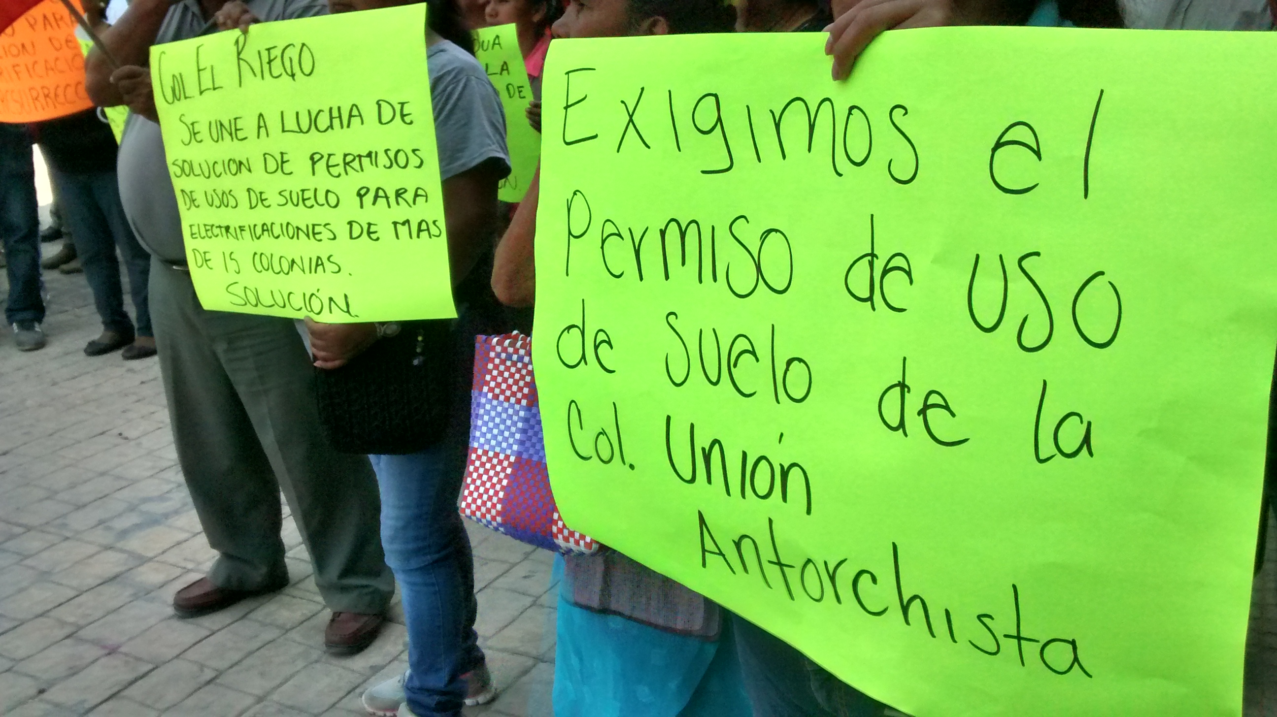 Antorchistas demandan regularización de colonias en Tehuacán