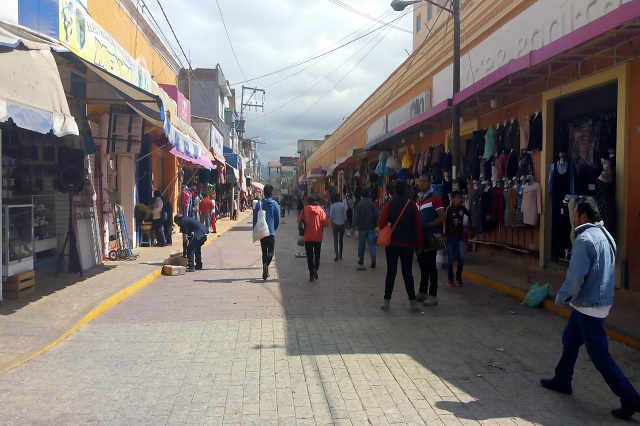 Violento desalojo de ambulantes en centro de Tehuacán