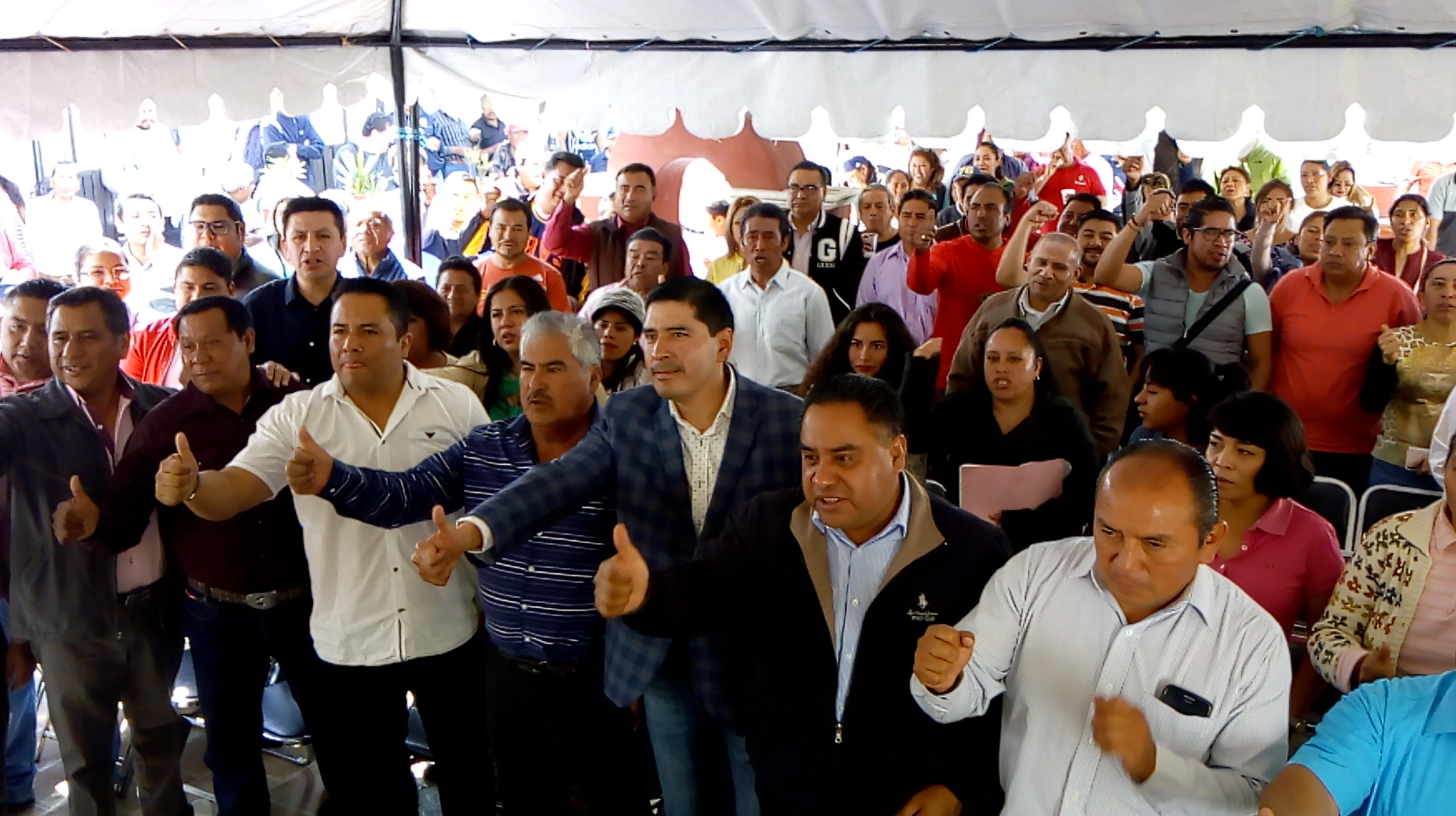 Priistas denuncian imposición de candidatos en Huejotzingo