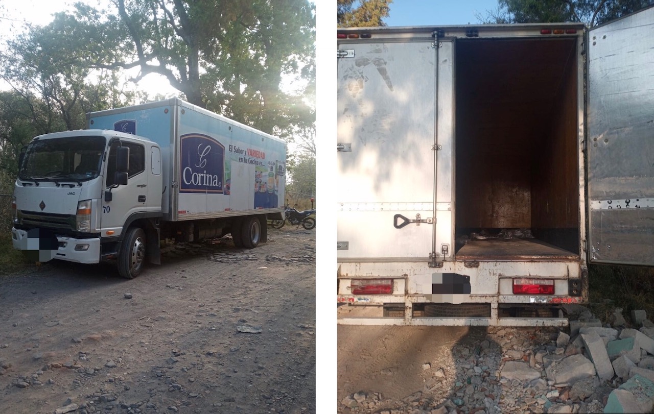 Desvalijado abandonan camión que fue robado en Texmelucan