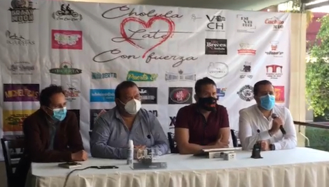VIDEO Empresarios se organizan y presenten Cholula late con Fuerza