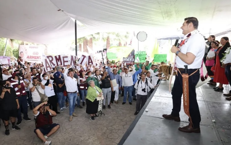 Armenta espera 80 mil personas en su cierre de campaña en Puebla