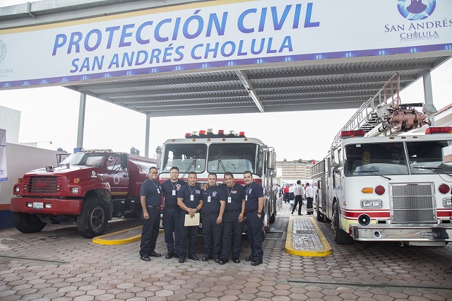 Protección Civil y Bomberos ofrecen cursos en San Andrés Cholula