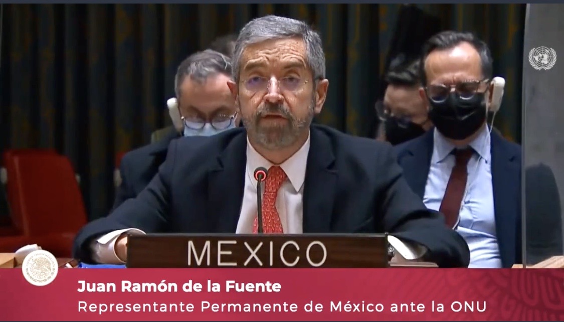 México apoya la convocatoria para el periodo extraordinario de emergencia