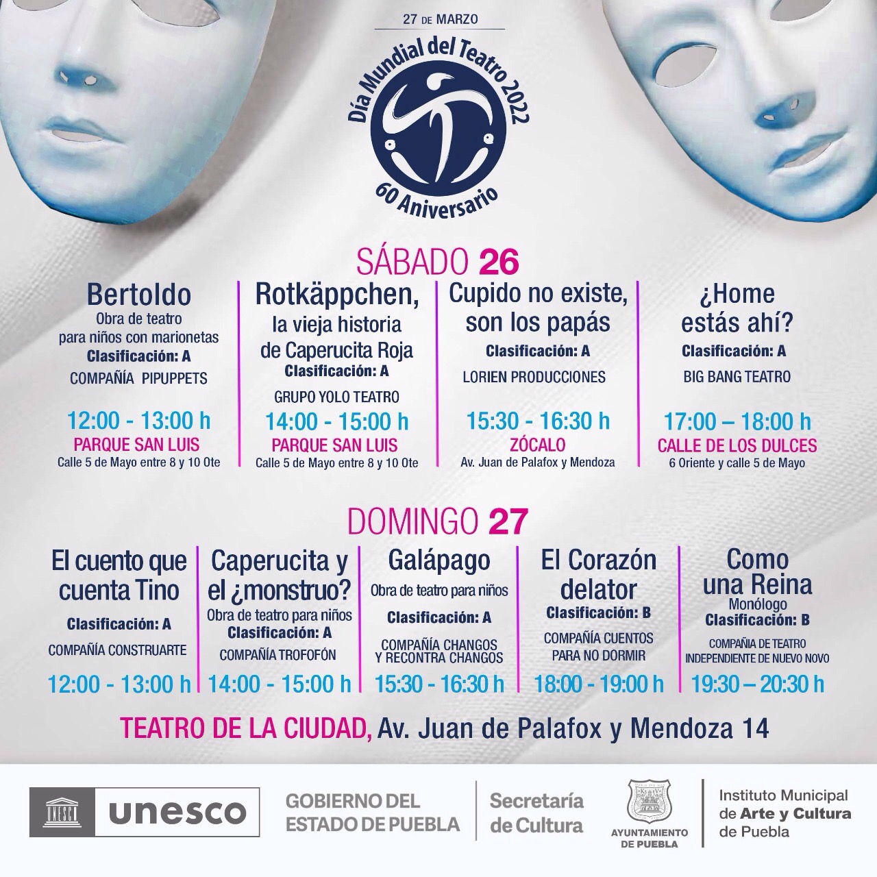 Actividades en calles y espacios públicos del Centro Histórico