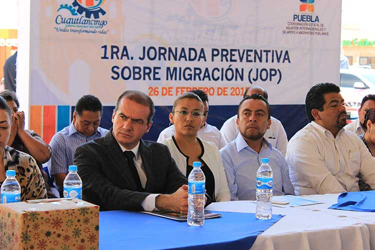 Realizan Jornada Preventiva sobre Migración en Cuautlancingo