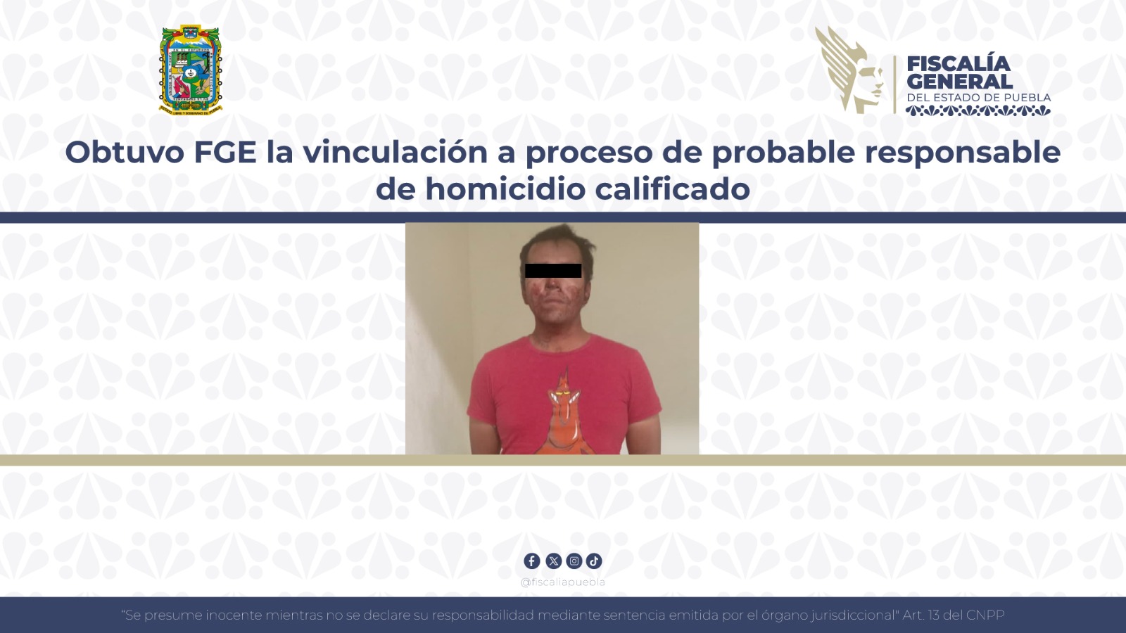 Por matar al novio de su ex esposa en Puebla vinculan a proceso a Roberto