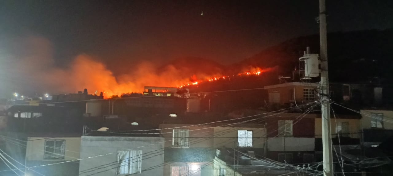 Se registra mega incendio forestal en Atlixco