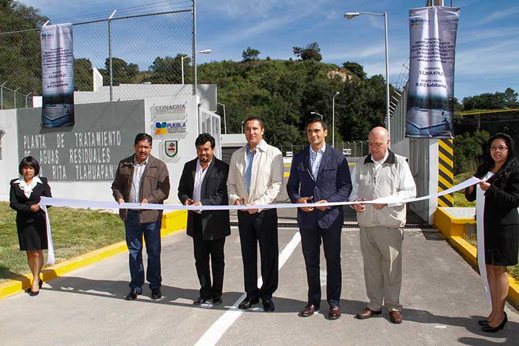 Inaugura RMV tres plantas de tratamiento de aguas residuales en Tlahuapan