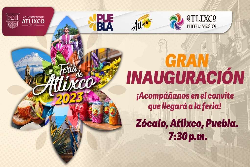 Todo listo para el inicio de la Feria de Atlixco 2023