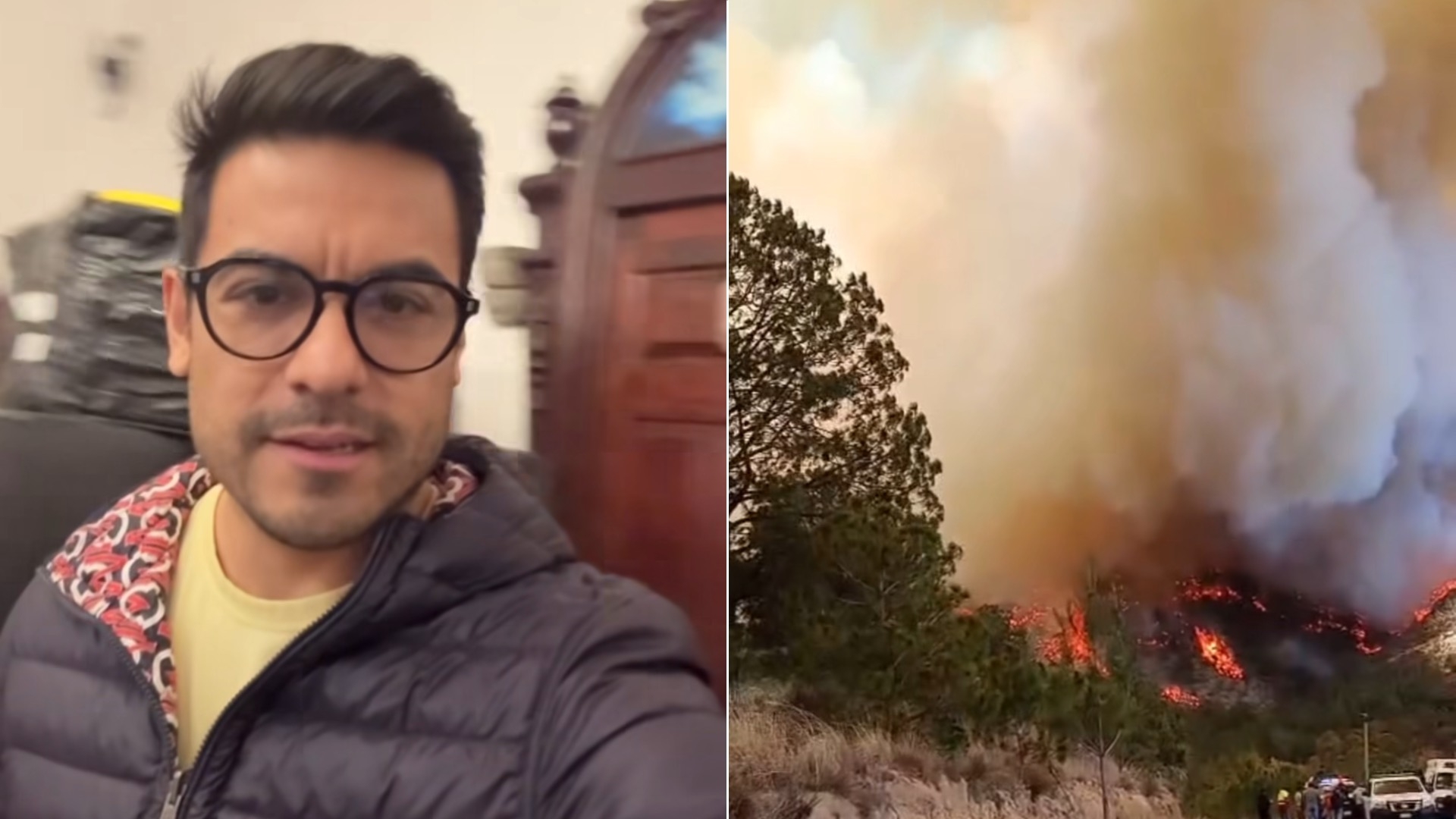 Carlos Rivera abre su casa como refugio, para apoyar a los afectados por incendios en Tlaxcala