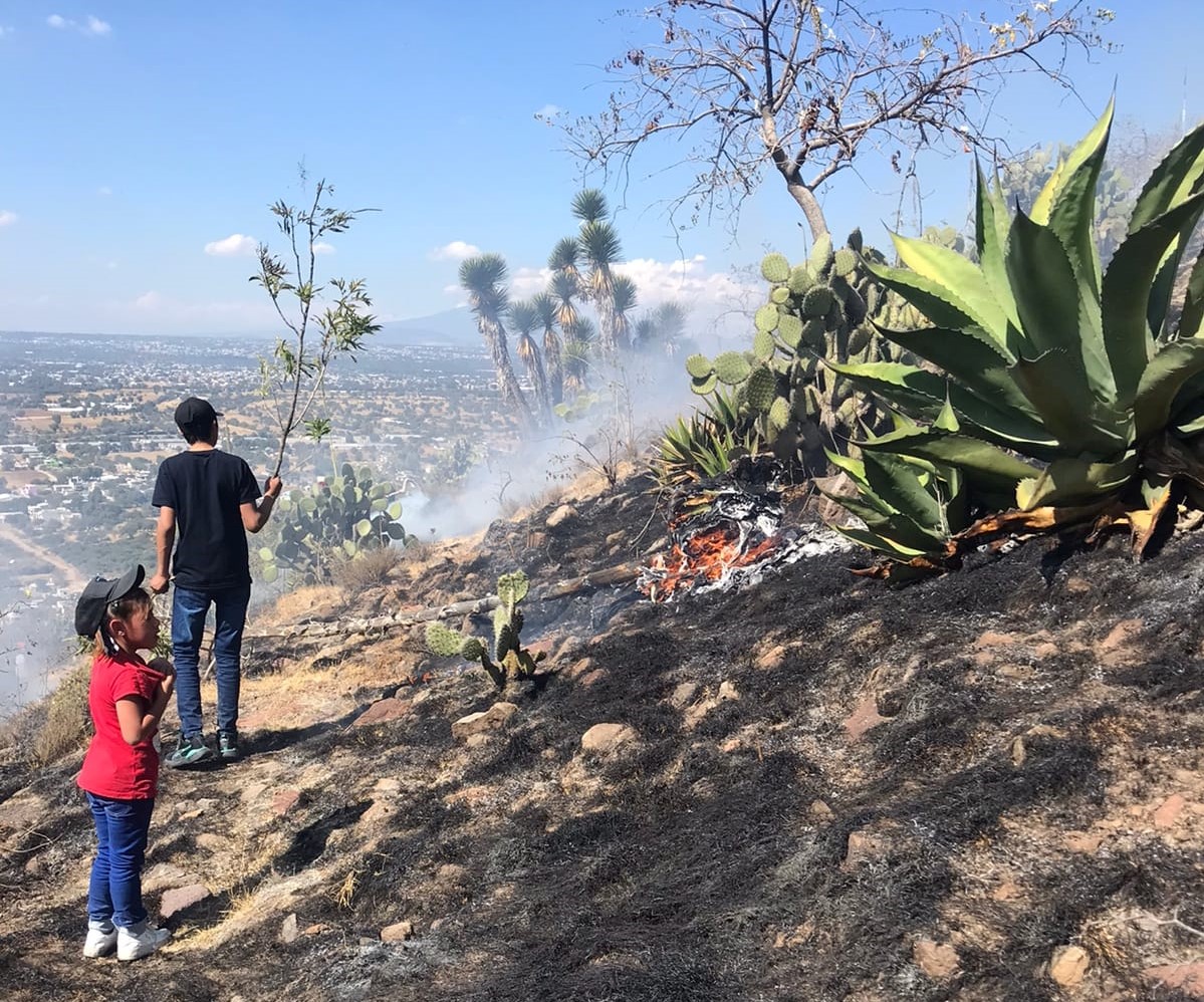 Se registra primer incendio forestal del año en Tecamachalco