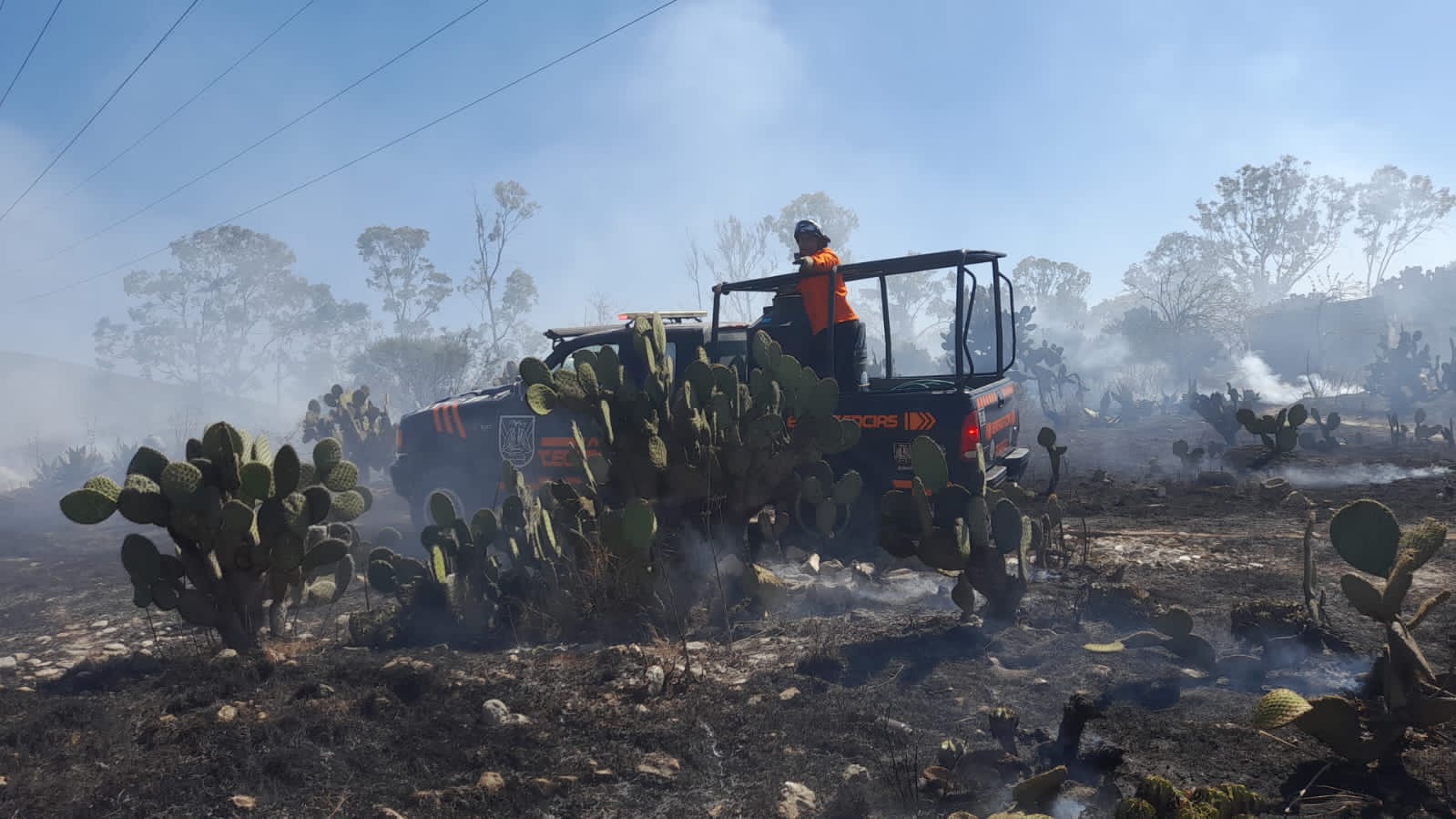 Suman 11 incendios forestales en Tecamachalco en lo que va del 2023