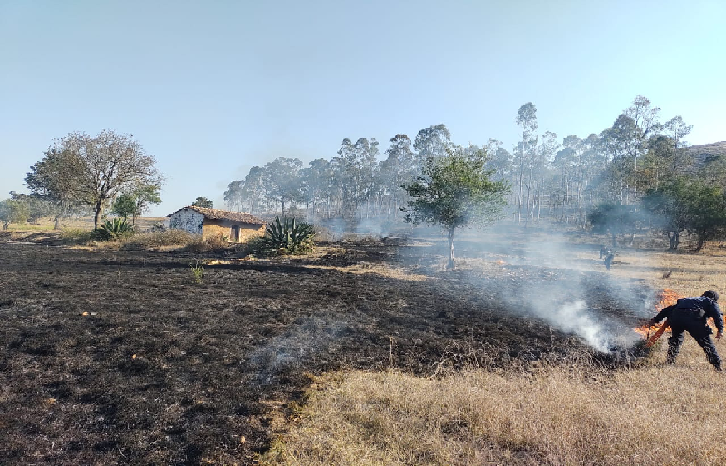 Protección Civil de Zautla logra apagar tres incendios forestales 
